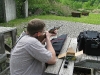 Me taking aim with Adam\'s rifle